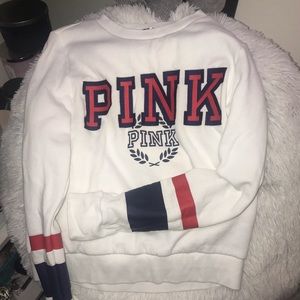 White PINK sweater